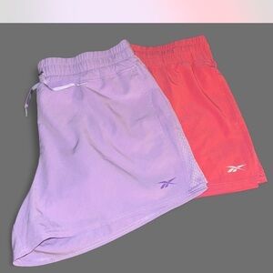Reebok Lavender and Coral Shorts
